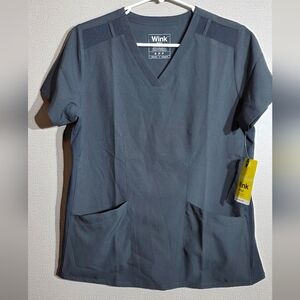 Wink Gray V-Neck Women's Top